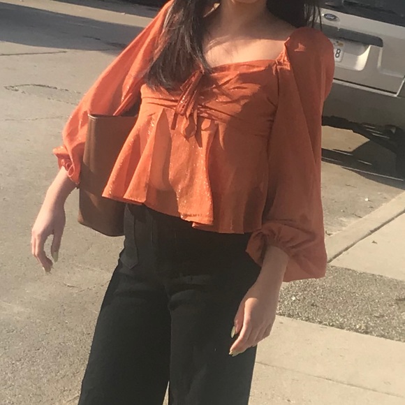 Orange blouse! - Picture 2 of 2